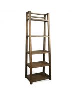 Riverside Furniture Perspectives Brushed Acacia Leaning Bookcase