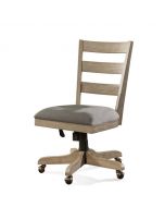 Riverside Furniture Perspectives Sun-Drenched Acacia Wood back Upholstered Desk Chair