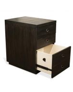 Riverside Furniture Perspectives Ebonized Acacia Mobile File Cabinet