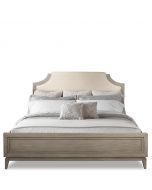 Riverside Furniture Vogue Gray Wash Upholstered Bed