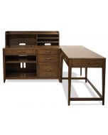 Riverside Furniture  Vogue Brown Oak L Shape Desk