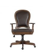 Riverside Furniture Clinton Hill Classic Cherry Leather Desk Chair