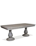 Riverside Furniture Anniston Double Pedestal Dining Table in Cashmere