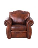 Leather Italy Arizona Leather Sofa Chair in Marco Leather