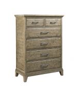 Kincaid Plank Road Devine Six Drawer Bedroom Chest in Natural Finish