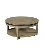Kincaid Plank Road Artisans Round Cocktail Table in Natural Finish