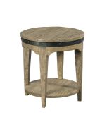 Kincaid Plank Road Artisans Round End Table in Natural Finish