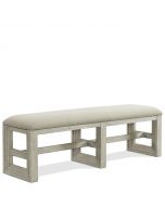 Riverside Furniture Cascade Dovetail Upholstered Dining Bench