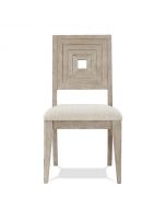 Riverside Furniture Cascade Dovetail Upholstered Wood Back Side Chair Set of 2