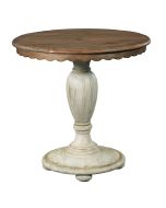 Kincaid Weatherford- Cornsilk Accent Table in white
