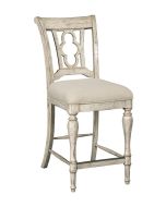 Kincaid Weatherford- Cornsilk Kendal Counter Height Side Chair in white