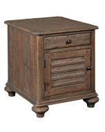 Kincaid Weatherford- Heather Chairside Table in gray-brown