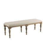 Kincaid Weatherford- Heather Belmont Dining Bench in gray-brown
