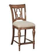 Kincaid Weatherford- Heather Kendal Counter Height Side Chair in gray-brown