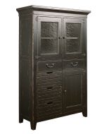 Kincaid Mill House Coleman Dining Chest-Anvil in dark brown
