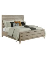 Kincaid Symmetry Incline Oak Cal King Bed High Footboard in light brown