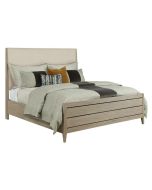 Kincaid Symmetry Incline Fabric Queen Bed High Footboard in light brown
