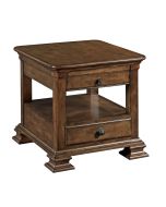 Kincaid Portolone Rectangular End Table w/ Drawer in brown