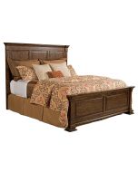 Kincaid Portolone Monteri Queen Panel Bed in brown