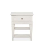 Magnussen Furniture Willowbrook Open Nightstand in Egg Shell White