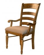 A-America Bennett Ladderback Upholstered Dining Arm Chair Set of 2