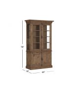 Magnussen Furniture Willoughby China Cabinet in Weathered Barley