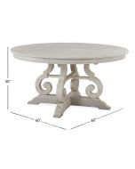 Magnussen Furniture Bronwyn 60'' Round Dining Table in Alabaster