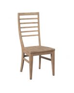 Kincaid Modern Forge Canton Ladder Back Dining Side Chair in Sandy Brown