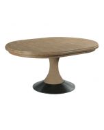 Kincaid Modern Forge Lindale Round Dining Table in Sandy Brown