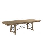 Kincaid Modern Forge Laredo 84 Inch Extendable Dining Table in Sandy Brown
