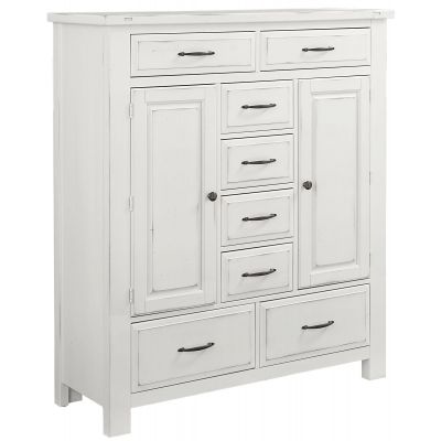 Artisan & Post Maple Road Eight Drawer and 2 Doors Sweater Chest in White