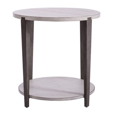 Liberty Furniture Sterling Round End Table in White