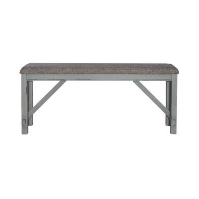 Liberty Furniture Newport Counter Height Dining Bench in Smokey Grey
