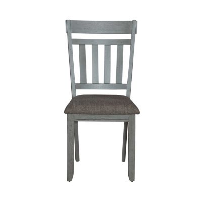 Liberty Furniture Newport Splat Back Side Chair in Smokey Grey