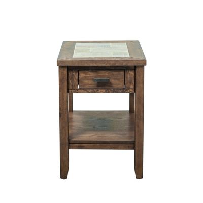 Liberty Furniture Mesa Valley Chair Side Table in Brown