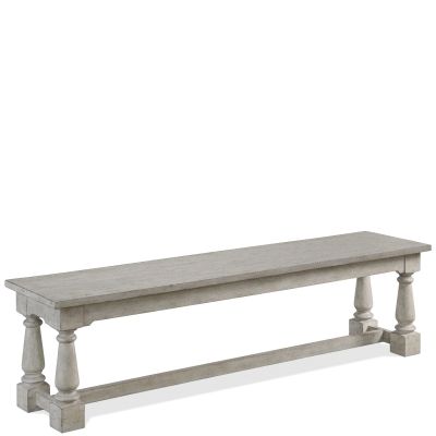 Riverside Furniture Hailey Dining Bench in Pebble