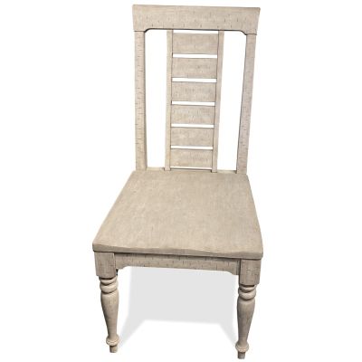 Riverside Furniture Hailey Wood Seat Side Chair in Pebble