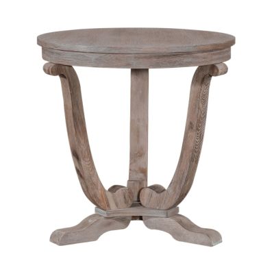 Liberty Furniture Greystone Mill End Table in Brown