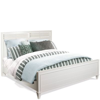 Riverside Furniture Talford Cotton King Louver Panel Bed