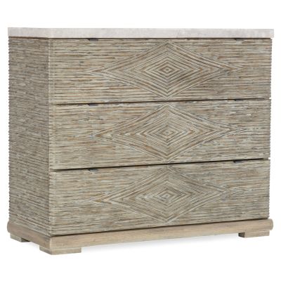Hooker American Life Amani Three-Drawer Accent Chest in Light Wood