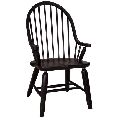 Liberty Furniture Treasures Bow Back Arm Chair in Black