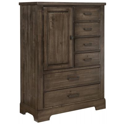 Artisan & Post Cool Rustic Six Drawer with 1 Door Standing Chest in Mink