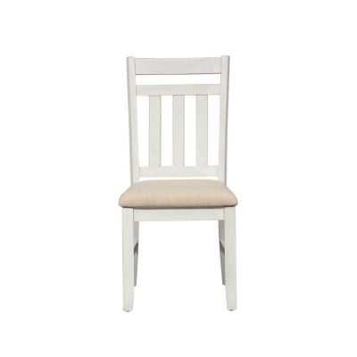 Liberty Furniture Summerville Slat Back Side Chair in White