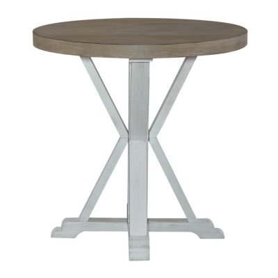 Liberty Furniture Summerville Round End Table in White