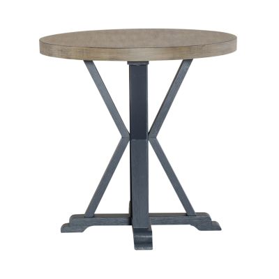 Liberty Furniture Summerville Round End Table in Navy