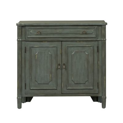 Liberty Furniture Madison Park One Drawer Two Door Accent Cabinet in Gray