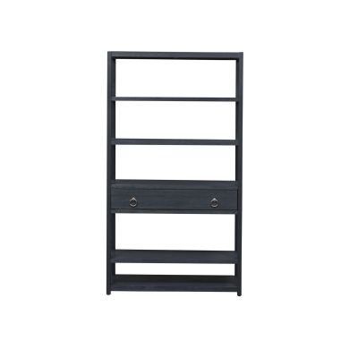 Liberty Furniture East End Accent Bookcase in Wire Brushed Denim