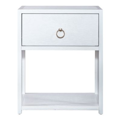 Liberty Furniture East End One Drawer One Shelf Accent Table in White