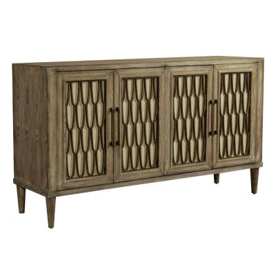 Liberty Furniture Devonshire Four Door Accent Cabinet in Driftwood