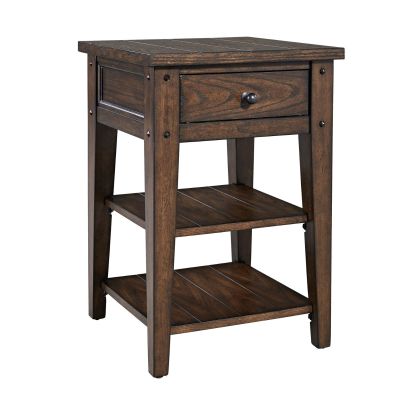 Liberty Furniture Lake House Chair Side Table in Brown